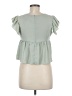 Shein 100% Polyester Green Short Sleeve Top Size 6 - photo 2