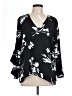 Vince Camuto 100% Polyester Black 3/4 Sleeve Blouse Size L - photo 1