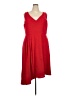 Lane Bryant Solid Red Casual Dress Size 22 - photo 1