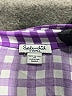 Splendid 100% Rayon Checkered-gingham Purple 3/4 Sleeve Button-Down Shirt Size XS - photo 7