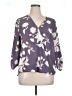 West Kei 100% Polyester Purple 3/4 Sleeve Blouse Size XL - photo 1