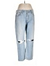 AGOLDE 100% Organic Cotton Hearts Blue Jeans Size 32 waist - photo 1