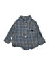 Volcom Plaid Blue Long Sleeve Button-Down Shirt 9-12 MO / 12 MO - photo 1