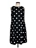 Anne Klein Polka Dots Black Casual Dress Size 10 - photo 1