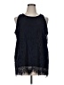 Apt. 9 Blue Sleeveless Blouse Size XL - photo 1
