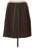 Boden 100% Wool Stripes Burgundy Brown Wool Skirt Size 10 - photo 2