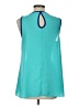 Willi Smith 100% Polyester Teal Sleeveless Blouse Size L - photo 2