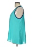 Willi Smith 100% Polyester Teal Sleeveless Blouse Size L - photo 5