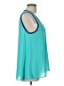 Willi Smith 100% Polyester Teal Sleeveless Blouse Size L - photo 4