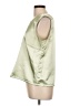Blair 100% Polyester Metallic Green Sleeveless Blouse Size L - photo 5