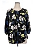 Evri 100% Rayon Black 3/4 Sleeve Blouse Size 1X - photo 1
