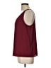 Express 100% Polyester Burgundy Sleeveless Blouse Size L - photo 5