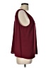 Express 100% Polyester Burgundy Sleeveless Blouse Size L - photo 4