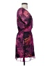 Express 100% Polyester Print Purple Cocktail Dress Size S - photo 4