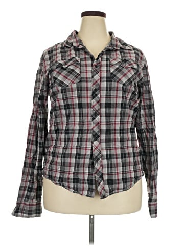 Black Long Sleeve Button-Down Shirt (view 1)