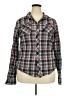 Black 100% Cotton Plaid Gray Long Sleeve Button-Down Shirt Size XXL - photo 1