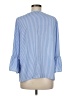 Como Vintage 100% Polyester Blue 3/4 Sleeve Blouse Size M - photo 2