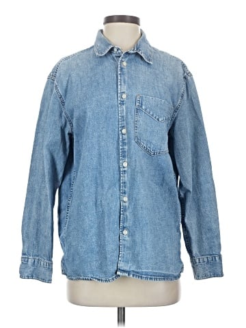 &Denim by H&M Long Sleeve Button-Down Shirt (view 1)