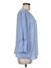 Como Vintage 100% Polyester Blue 3/4 Sleeve Blouse Size M - photo 4