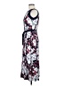 Perceptions Floral Blue Casual Dress Size S - photo 5