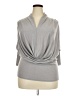 Venus Gray Silver Long Sleeve Top Size 20 - photo 1