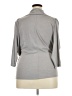 Venus Gray Silver Long Sleeve Top Size 20 - photo 2