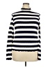 MNG Stripes Ivory Blue Turtleneck Sweater Size XXL - photo 1