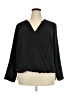 Remade 100% Polyester Black 3/4 Sleeve Blouse Size 2X - photo 1