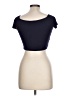 Unbranded Black Blue Short Sleeve Top Size L - photo 2