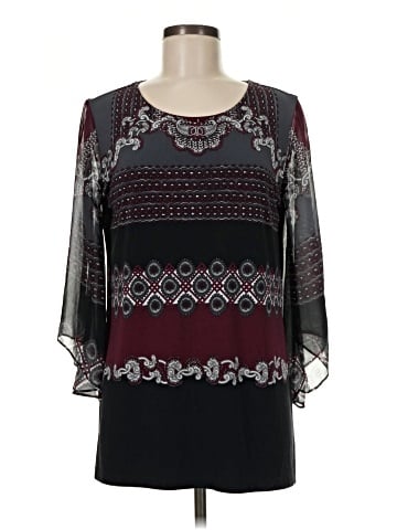Alfani 3/4 Sleeve T-Shirt (view 1)