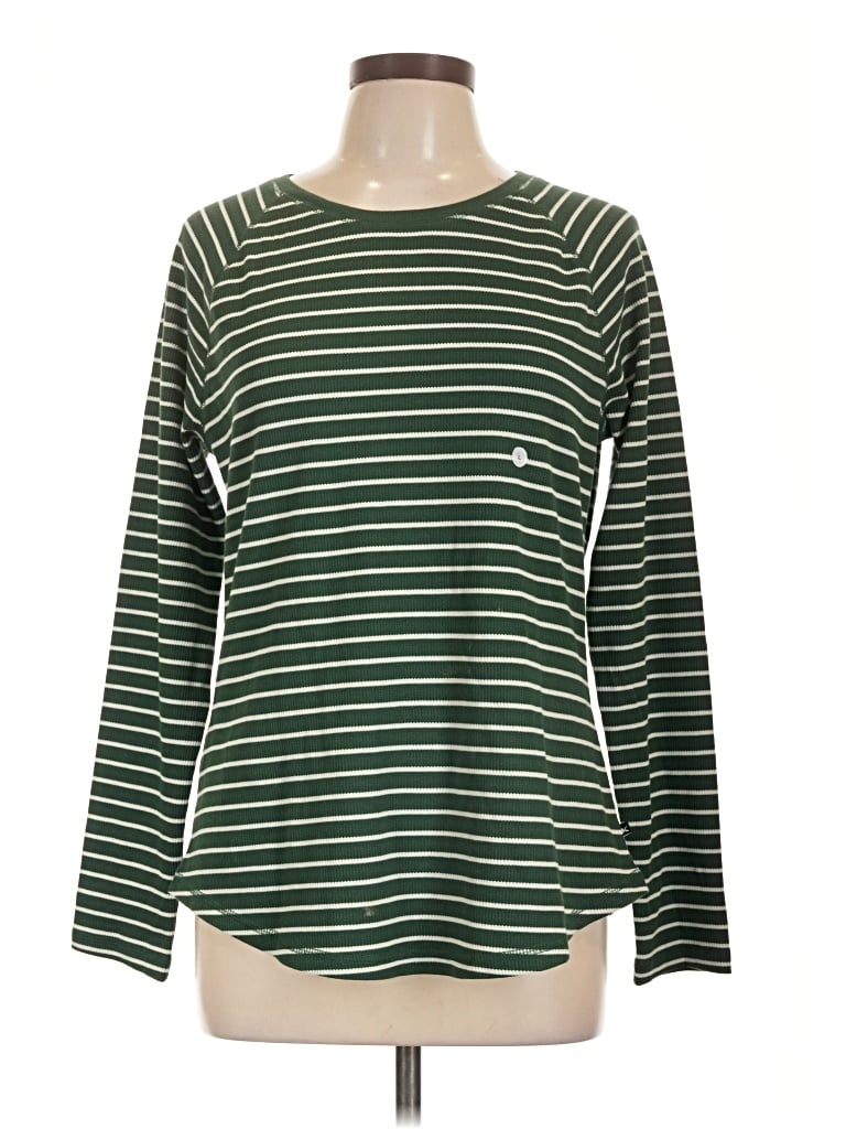 Pre-owned Eddie Bauer Long Sleeve T-shirt In Green