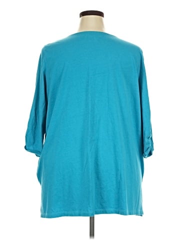 Woman Within 3/4 Sleeve T-Shirt (view 2)