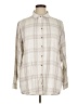 Jachs Girlfriend Plaid Ivory Long Sleeve Button-Down Shirt Size XL - photo 1