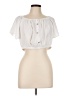 Shein White Short Sleeve Blouse Size 12 - photo 1