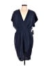 DKNY 100% Polyester Blue Cocktail Dress Size 12 - photo 1