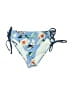 Cupshe Floral Blue Swimsuit Bottoms Size L - photo 1