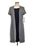 Perceptions Chevron-herringbone Gray Casual Dress Size 12 - photo 1
