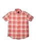 Gap Kids Plaid Orange Short Sleeve Button-Down Shirt Size 8 - photo 1