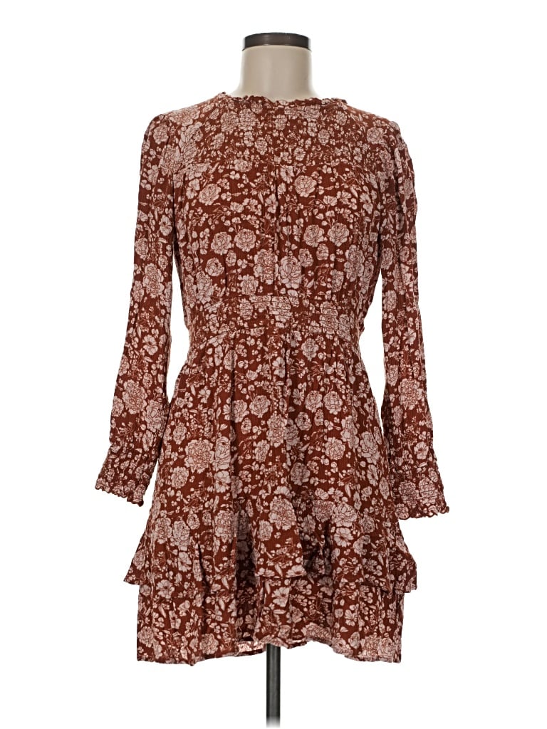 Pre-owned Knox Rose Casual Dress In Brown