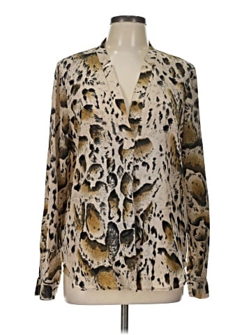 Rory Beca Long Sleeve Silk Top (view 1)
