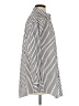 Go Silk 100% Cotton Stripes Silver Long Sleeve Blouse Size L - photo 4