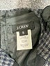 J.Crew 100% Wool Houndstooth Gray Casual Dress Size 8 - photo 7