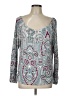 Talbots Silver 3/4 Sleeve Top Size L - photo 1