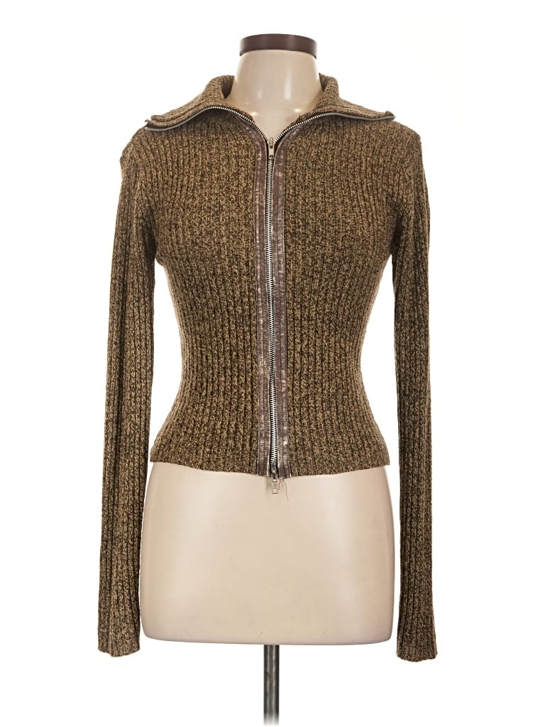 Pre-owned Derek Heart Cardigan Sweater In Brown