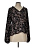 Evereve 100% Polyester Black Long Sleeve Blouse Size L - photo 1
