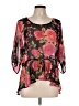 Roommates 100% Polyester Black 3/4 Sleeve Blouse Size L - photo 1