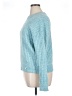 Time and Tru 100% Polyester Tweed Blue Pullover Sweater Size L - photo 5