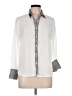 La Belle Color Block Gray 3/4 Sleeve Button-Down Shirt Size L - photo 1