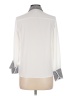 La Belle Color Block Gray 3/4 Sleeve Button-Down Shirt Size L - photo 2