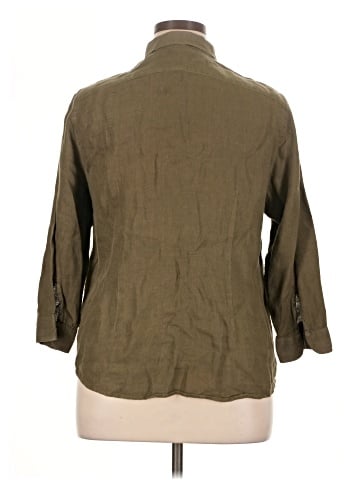 Lauren by Ralph Lauren 3/4 Sleeve Button-Down Shirt (view 2)